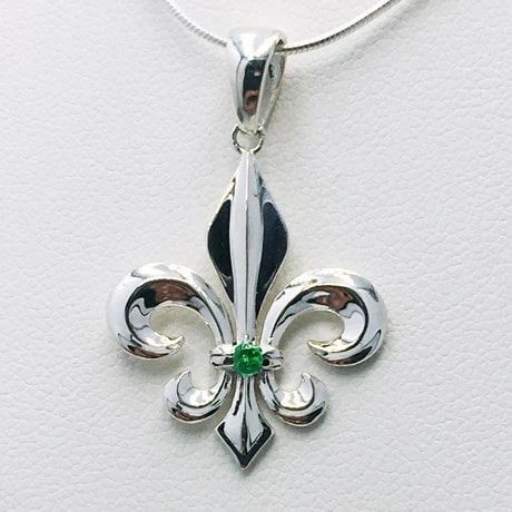 Pendentif Fleur De Lys Argent 4 Pendentif Fleur De Lys Argent – Image 2