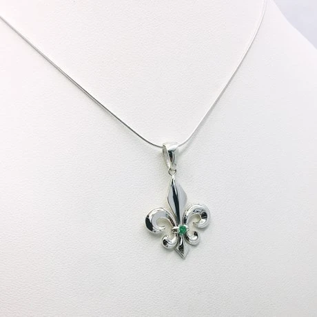 Pendentif Fleur De Lys Argent 5 Pendentif Fleur De Lys Argent – Image 3