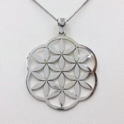 Pendentif Fleur De Vie En Or 17 Pendentif Fleur De Vie En Or -Vivalatina Boutiqe Pendentif fleur de vie or blanc 1