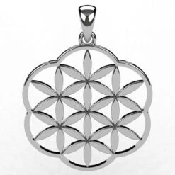 Pendentif Fleur De Vie En Or