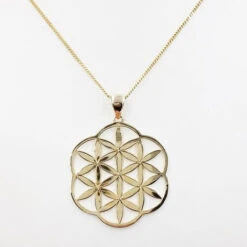 Pendentif Fleur De Vie En Or 20 Pendentif Fleur De Vie En Or -Vivalatina Boutiqe Pendentif fleur de vie or jaune 6