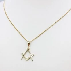 Pendentif Franc-maçon En Or 17 Pendentif Franc-maçon En Or -Vivalatina Boutiqe Pendentif franc macon equerre or 3