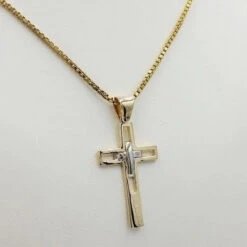 Grosse Croix En Or -Vivalatina Boutiqe Pendentif grosse croix or 1