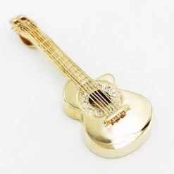 Pendentif Guitare En Or -Vivalatina Boutiqe Pendentif guitare diamant 2