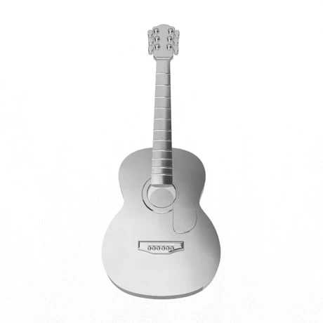 Pendentif Guitare En Argent 6 Pendentif Guitare En Argent – Image 4