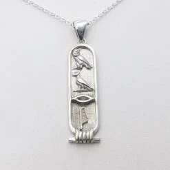 Pendentif Cartouche Égyptien Prénom 15 Pendentif Cartouche Égyptien Prénom -Vivalatina Boutiqe Pendentif hieroglyphe marie 4