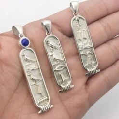 Pendentif Cartouche Égyptien Prénom 16 Pendentif Cartouche Égyptien Prénom -Vivalatina Boutiqe Pendentif hieroglyphe marie 7