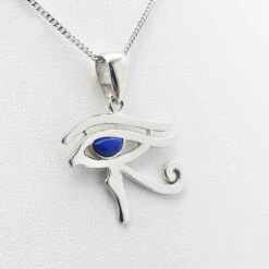 Pendentif Oeil D'Horus -Vivalatina Boutiqe Pendentif horus or blanc 1