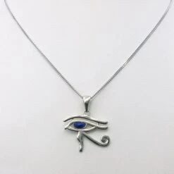 Pendentif Oeil D'Horus -Vivalatina Boutiqe Pendentif horus or blanc 3