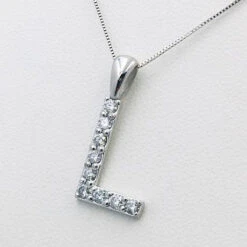 Pendentif Initiale Diamant -Vivalatina Boutiqe Pendentif initial diamant 15