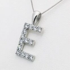 Pendentif Initiale Diamant -Vivalatina Boutiqe Pendentif initial diamant 4