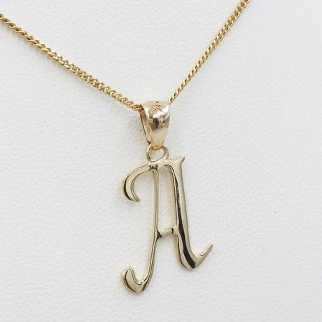 Pendentif Lettre Initiale En Or 18 Carats 3 Pendentif Lettre Initiale En Or 18 Carats – Image 2