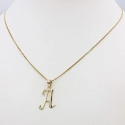 Pendentif Lettre Initiale En Or 18 Carats 21 Pendentif Lettre Initiale En Or 18 Carats -Vivalatina Boutiqe Pendentif lettre initiale or 7