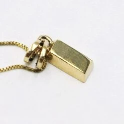 Pendentif Lingot D'Or 24 Carats Pour Homme -Vivalatina Boutiqe Pendentif lingot or 13