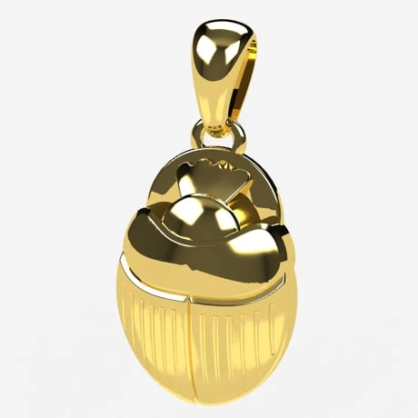 Pendentif Scarabée Égyptien En Or 7 Pendentif Scarabée Égyptien En Or – Image 5