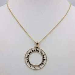 Pendentif Soleil En Or -Vivalatina Boutiqe Pendentif soleil or jaune 4
