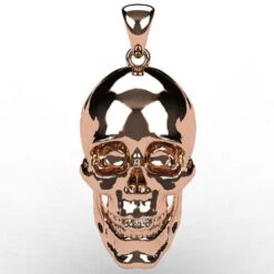 Pendentif Tête De Mort En Or -Vivalatina Boutiqe Pendentif tete de mort or 13