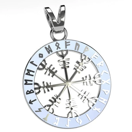 Pendentif Viking Vegvisir En Or 6 Pendentif Viking Vegvisir En Or – Image 4