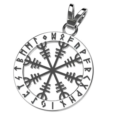 Pendentif Viking Vegvisir En Or 7 Pendentif Viking Vegvisir En Or – Image 5