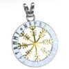 Pendentif Viking Vegvisir En Or 1 Pendentif Viking Vegvisir En Or -Vivalatina Boutiqe Pendentif viking 7