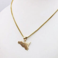 Collier Pendentif Sicile 16 Collier Pendentif Sicile -Vivalatina Boutiqe Pendentifsicileorjaune18carats 4