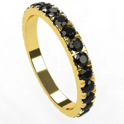 Alliance Diamant Noir 16 Alliance Diamant Noir -Vivalatina Boutiqe alliance diamants noir femme or jaune 18 carats
