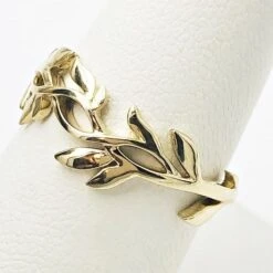 Alliance Feuille De Laurier -Vivalatina Boutiqe alliance laurier mariage or 1