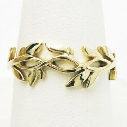 Alliance Feuille De Laurier -Vivalatina Boutiqe alliance laurier mariage or 2