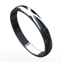 Alliance Homme En Or Noir