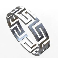 Alliance Grecque En Platine Pour Homme