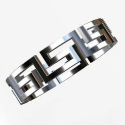 Alliance Grecque En Platine Pour Homme -Vivalatina Boutiqe alliance platine homme grecque 4