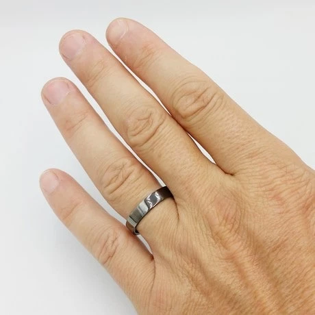 Alliance Ruban En Or Noir 6 Alliance Ruban En Or Noir – Image 4