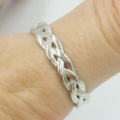 Alliance Tressée -Vivalatina Boutiqe alliance tressee or blanc 5