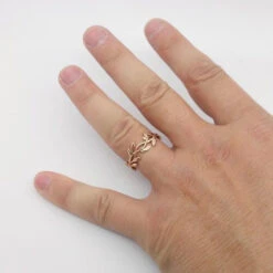 Alliance Feuille De Laurier -Vivalatina Boutiqe allianceaqualliorrose18carats 3 Copy