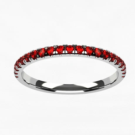 Alliance Rubis Fine En Or Pour Femme 4 Alliance Rubis Fine En Or Pour Femme – Image 2