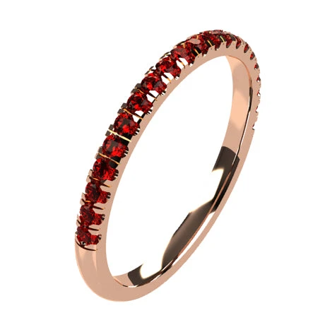 Alliance Rubis Fine En Or Pour Femme 9 Alliance Rubis Fine En Or Pour Femme – Image 7
