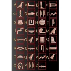 Pendentif Cartouche Égyptien Prénom 21 Pendentif Cartouche Égyptien Prénom -Vivalatina Boutiqe alphabet egyptien1 min