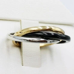 Bague 3 Anneaux Entrelacés -Vivalatina Boutiqe bague 3 anneaux ceramique 6