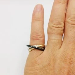 Devant -Vivalatina Boutiqe bague 3 anneaux ceramique 9