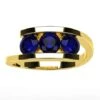 Bague 3 Pierres De Saphir -Vivalatina Boutiqe bague 3 pierres saphir bleu 5mm 4