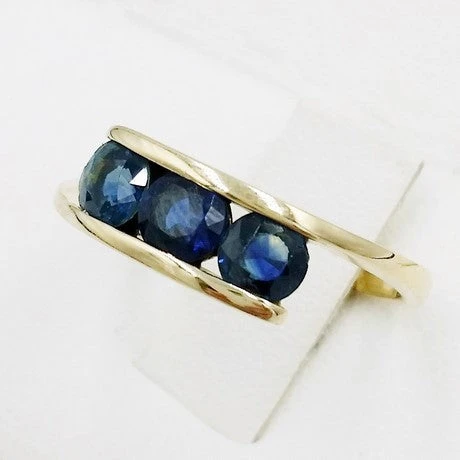 Bague 3 Pierres De Saphir 4 Bague 3 Pierres De Saphir – Image 2