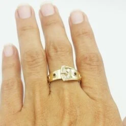 Bague Ceinture 38 Bague Ceinture -Vivalatina Boutiqe bague ceinture or 6