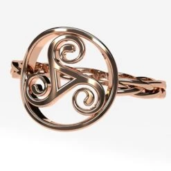 Bague Celtique Triskel 19 Bague Celtique Triskel -Vivalatina Boutiqe bague celtique triskel or 14