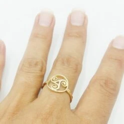 Bague Celtique Triskel 21 Bague Celtique Triskel -Vivalatina Boutiqe bague celtique triskel or 16