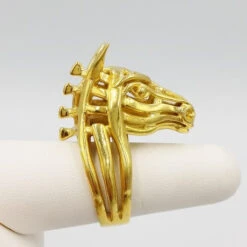 Bague Cheval En Argent 26 Bague Cheval En Argent -Vivalatina Boutiqe bague cheval plaque or 1 Copy