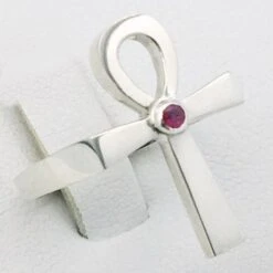 Bague Croix Ankh 29 Bague Croix Ankh -Vivalatina Boutiqe bague croix ankh rubis 11