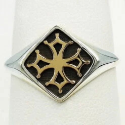 Bague Croix Occitane -Vivalatina Boutiqe bague croix occitane or 6