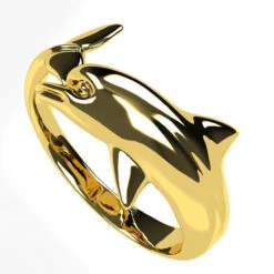 Bague Dauphin -Vivalatina Boutiqe bague dauphin or jaune 18 carats 4