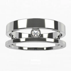 Bague Double Anneau En Or