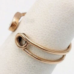 Bague Épingle à Nourrice En Or -Vivalatina Boutiqe bague epingle nourrice or rose 18 carats 1 Copy